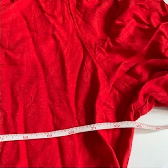 Eloquii Red Knot Front Ruffle Bottom Dress New 20 - Picture 10 of 13